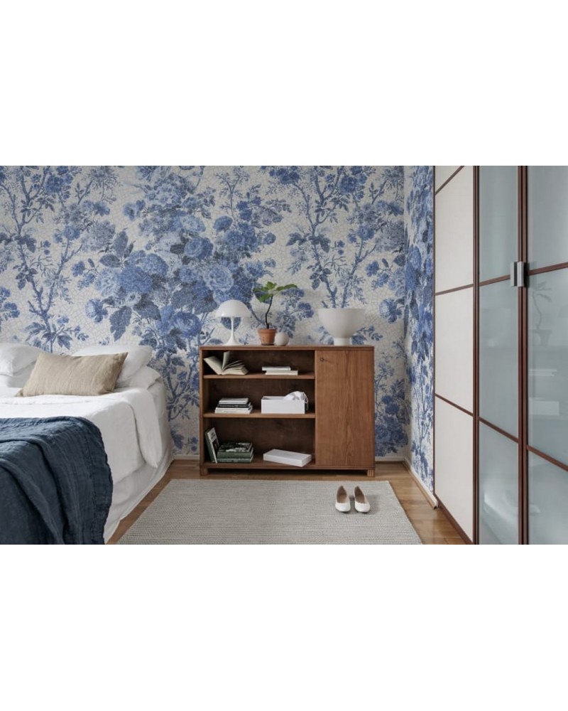 Carta da Parati R13255 Porcelain, Blue - REBEL WALLS