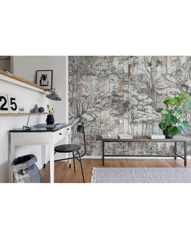 Papier peint R14702 Secret Garden, Bali Boards - REBEL WALLS
