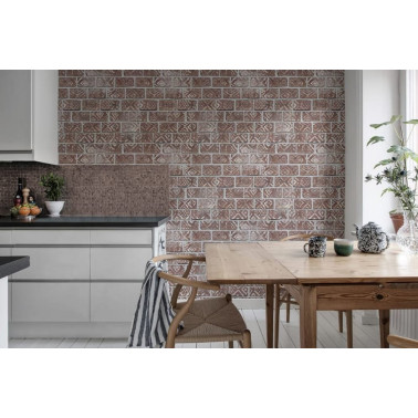 R15231 Decorated Bricks, Red