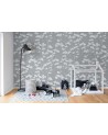 Papel de parede R15332 Animal Tree, Grey - REBEL WALLS