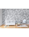 Papel de parede R15332 Animal Tree, Grey - REBEL WALLS