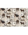 Papel de parede R15551 Parisian Panels, Dip Dye Yellow - REBEL WALLS
