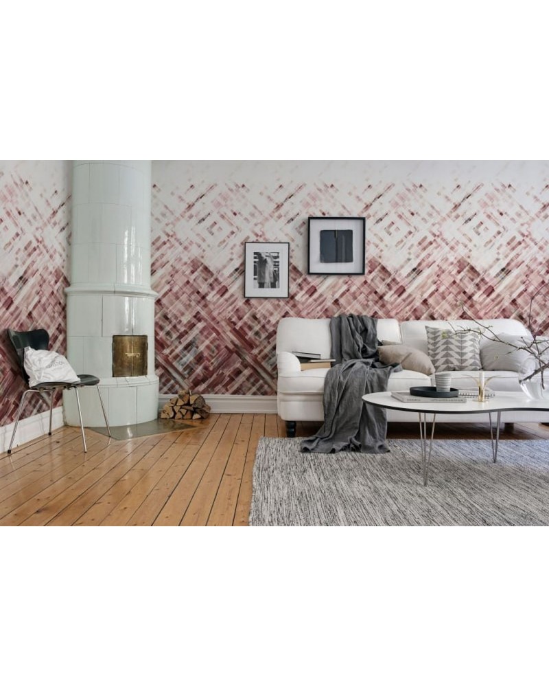 Carta da Parati R12893 Dream Weaver, Burgundy - REBEL WALLS