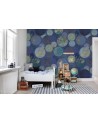 Tapete R13883 Globes Gathering, Blue - REBEL WALLS