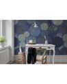 Tapete R13883 Globes Gathering, Blue - REBEL WALLS