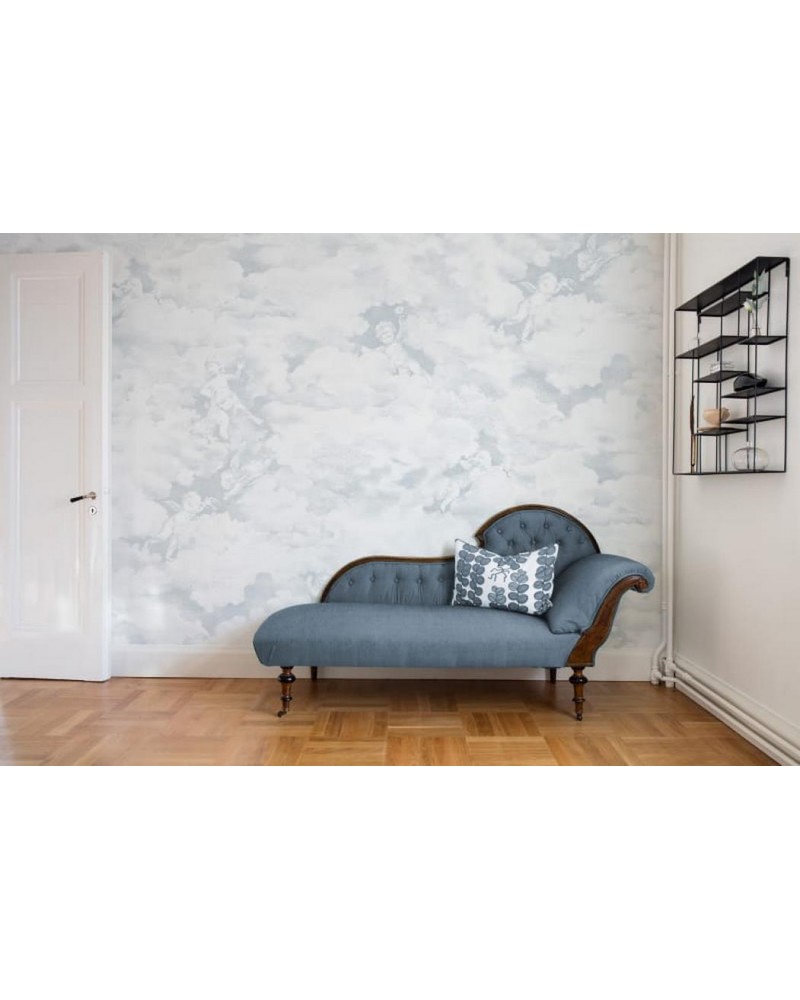 Papel de parede R15432 Chubby Cherubs, Blue - REBEL WALLS