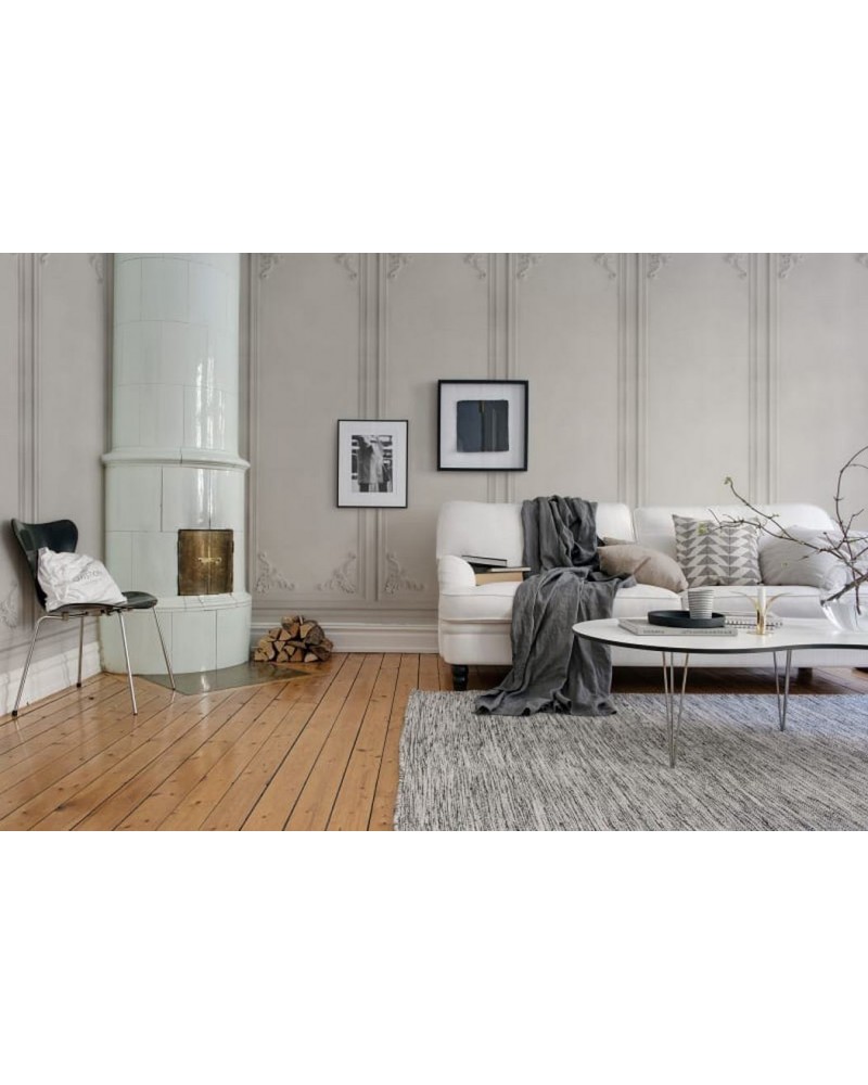 Papel de parede R15441 French Panels, Ashes - REBEL WALLS