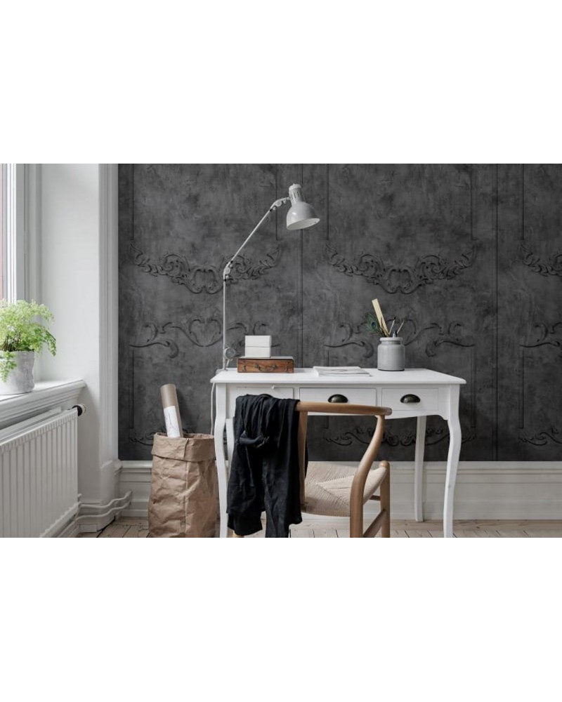 Carta da Parati R15462 Noble Flair, Noir - REBEL WALLS