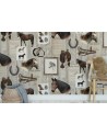 Papel de parede R15551 Parisian Panels, Dip Dye Yellow - REBEL WALLS