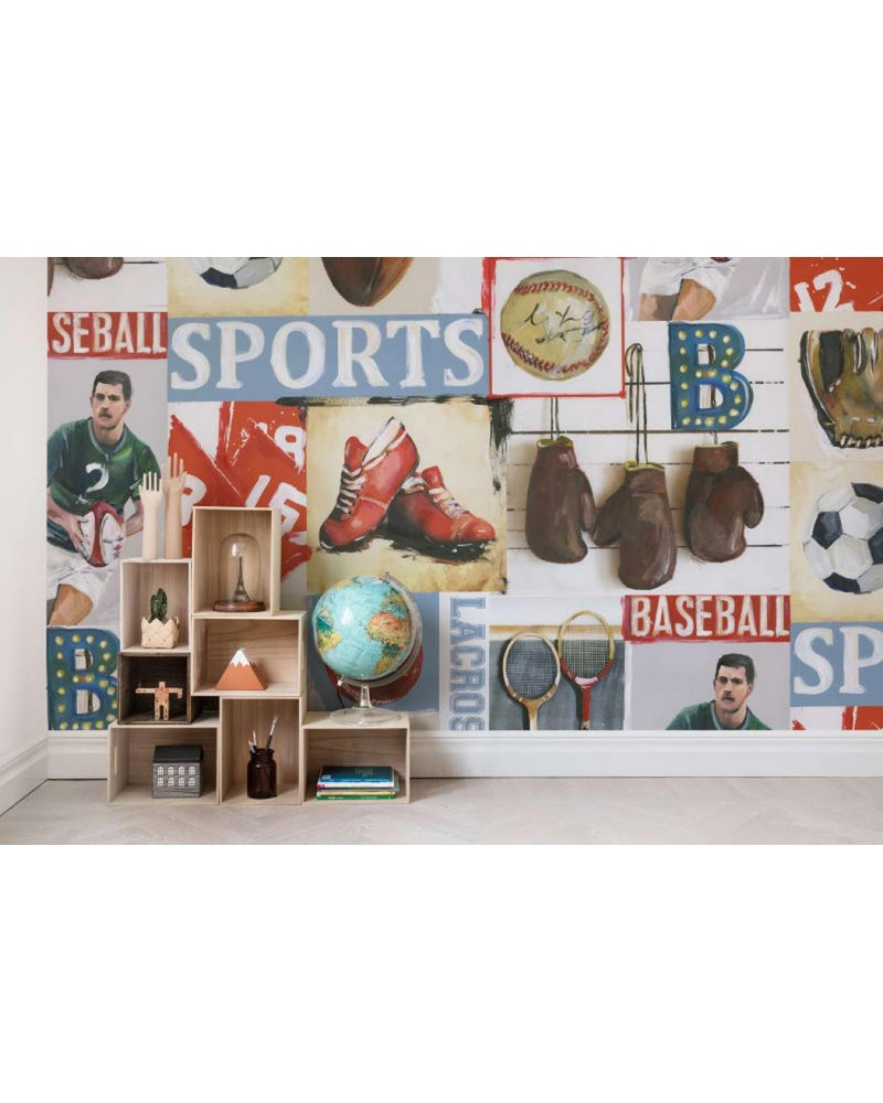 Papel de parede R15561 Sports Junkie - REBEL WALLS
