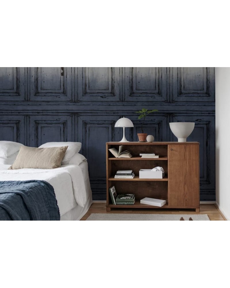 Papier peint R15602 Parisian Panels, Dip Dye Blue - REBEL WALLS