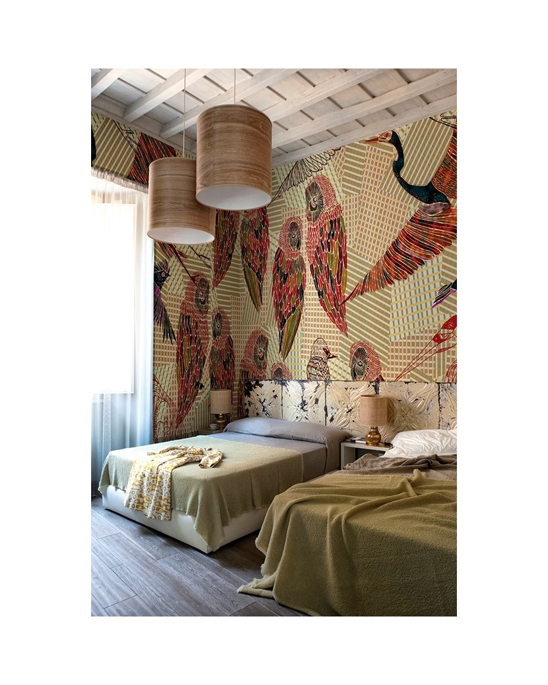 Papel de parede PENCIL BIRDS WDPB1601 - WALL AND DECO