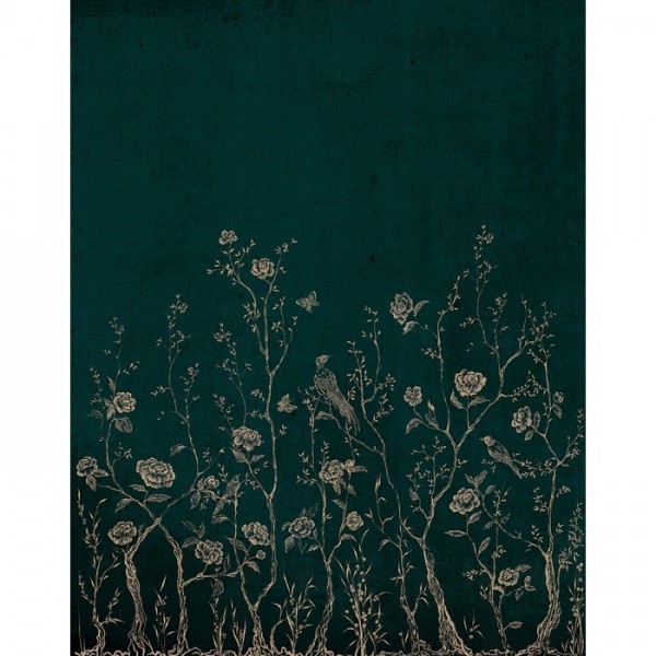 Papel de parede CHINOISERIE 7000071 GREEN MURAL - COORDONNE