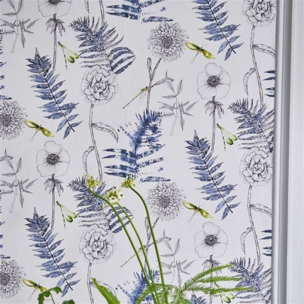 Carta da Parati PDG1022/01 ACANTHUS INDIGO - Designers Guild