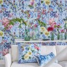 Carta da Parati PDG1028/01 MAJOLICA CORNFLOWER - Designers Guild