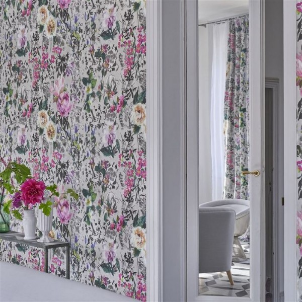 Carta da Parati PDG1028/02 MAJOLICA SLATE - Designers Guild