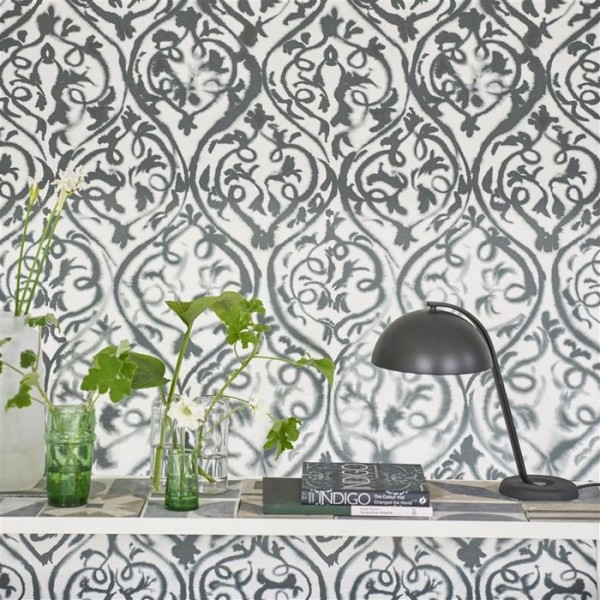 Carta da Parati PDG1029/02 ARABESQUE GRAPHITE - Designers Guild