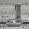 Carta da Parati PDG1029/02 ARABESQUE GRAPHITE - Designers Guild