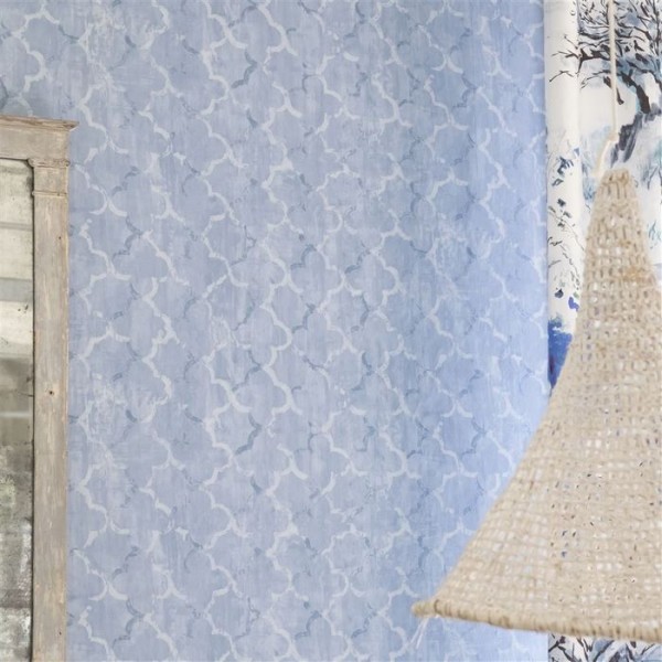 Papel de parede PDG650/01 CHINESE TRELLIS - CLOUD - Designers Guild