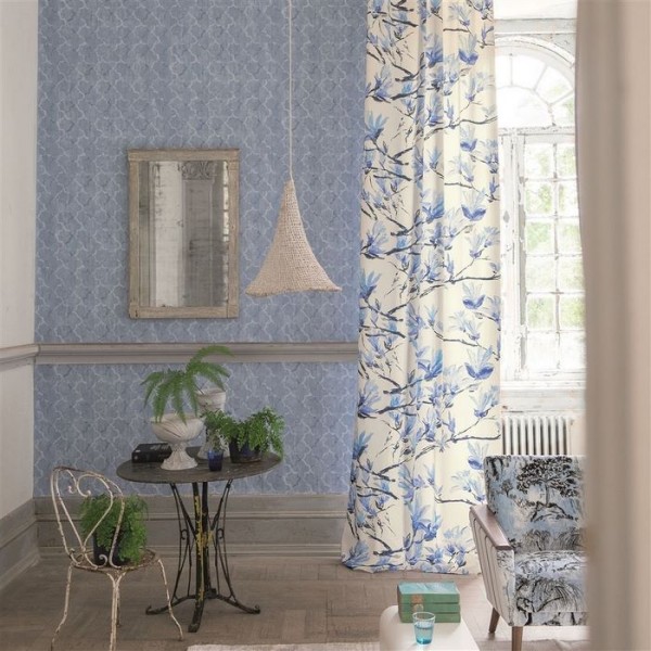 Papel de parede PDG650/01 CHINESE TRELLIS - CLOUD - Designers Guild