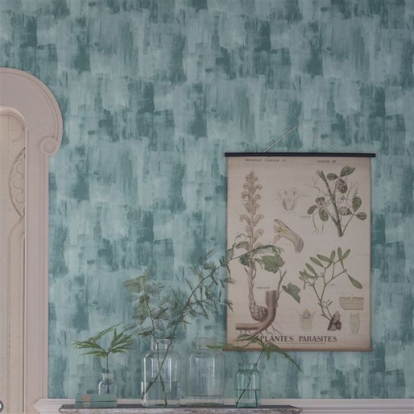Papel de parede PDG653/06 MARMORINO - COBALT - Designers Guild