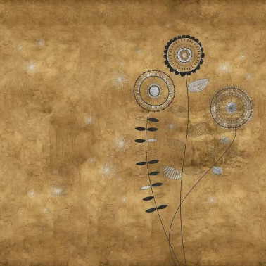 Carta da Parati GOLDEN FLOWERS 15164 01 - LONDON ART