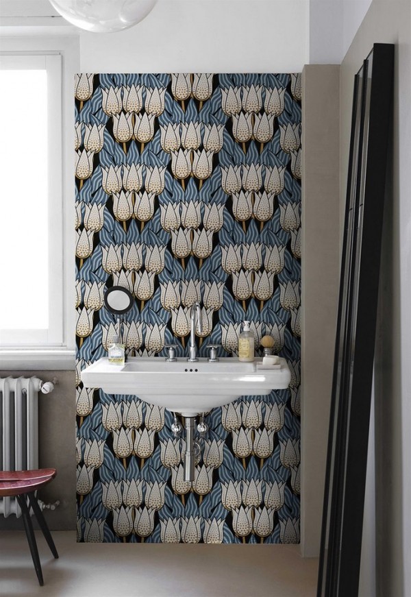 Wallpaper SPOTTY TULIPS 17012-02OK - LONDON ART