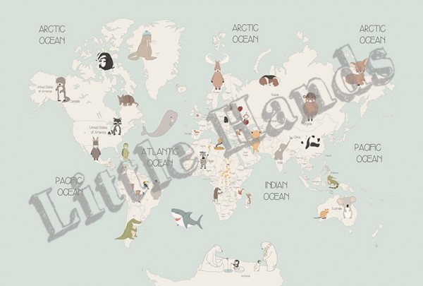 Animals World Map IV