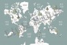 Carta da Parati Animals World Map V - LITTLE HANDS