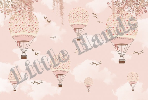 Carta da Parati Balloon Ride Flowers - LITTLE HANDS