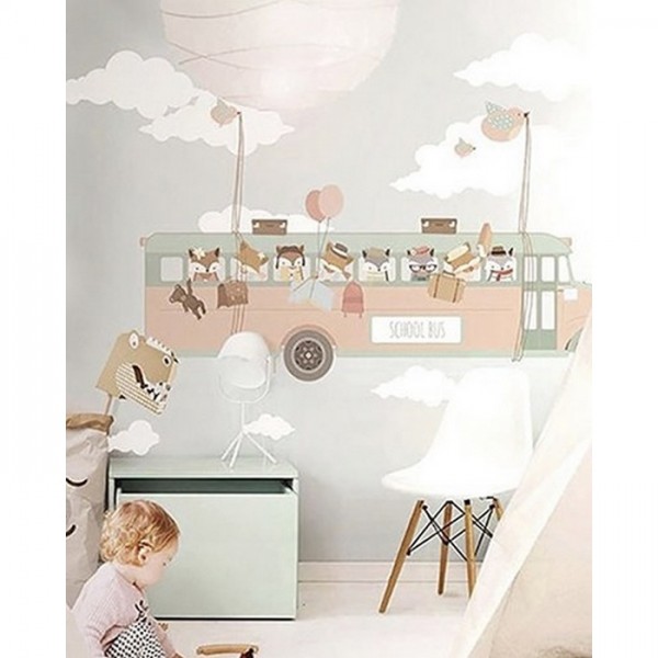 Papel de parede School Bus - LITTLE HANDS