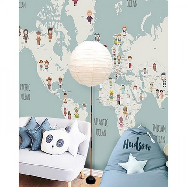 Tapete United Nation World Map - LITTLE HANDS