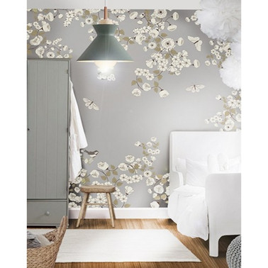 Papel de parede White Flowers - LITTLE HANDS