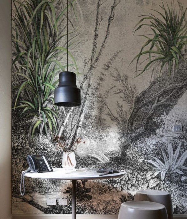 Papel de parede FORESTA INKDFFU1602 - INKIOSTRO BIANCO