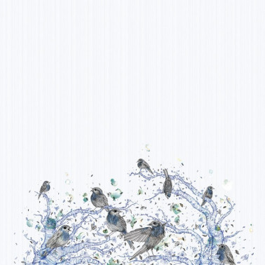 Papel de parede BRANCHES INKHFRI1801 - INKIOSTRO BIANCO