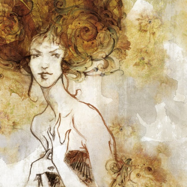 Papier peint CAPRICCIO INKENKC1801 - INKIOSTRO BIANCO