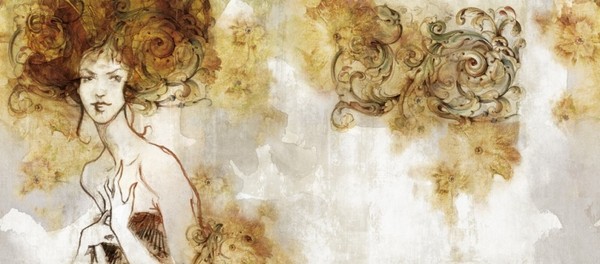 Papier peint CAPRICCIO INKENKC1801 - INKIOSTRO BIANCO