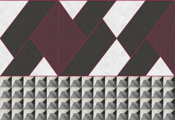 Wallpaper CEMENT-DIAMONDS INKOYDE1802 - INKIOSTRO BIANCO