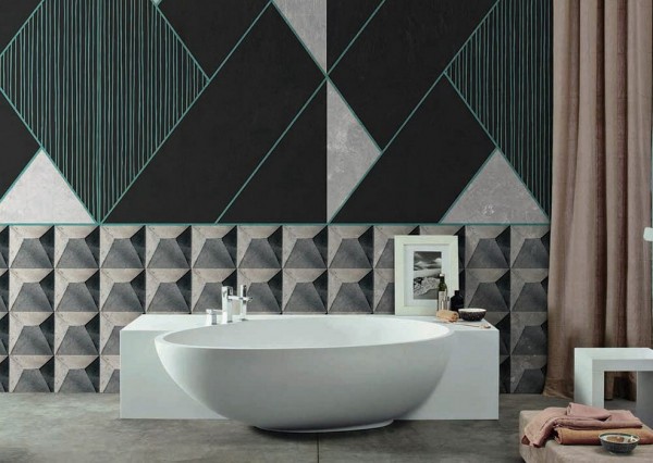 Wallpaper CEMENT-DIAMONDS INKOYDE1802 - INKIOSTRO BIANCO