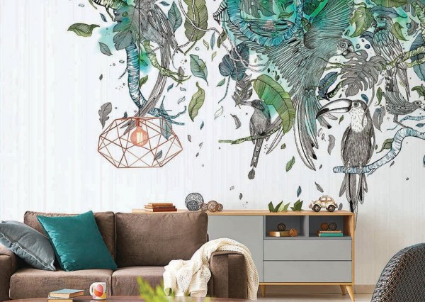 Papel Pintado TROPIC INKASRQ1801 - INKIOSTRO BIANCO