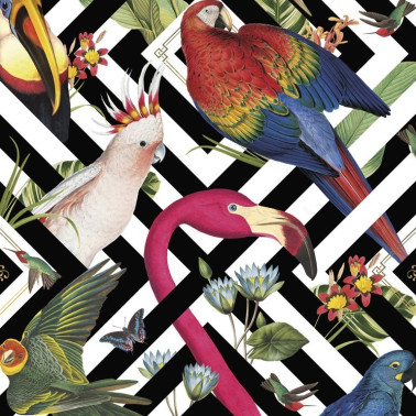 Papel de parede Geometric Aviary DVS004 - DIVINE SAVAGES
