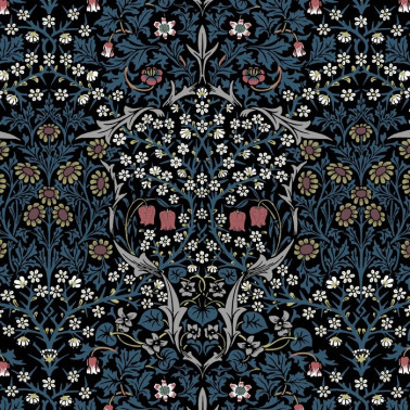 Papel de parede BLACKTHORN TEAL - HOUSE OF HACKNEY