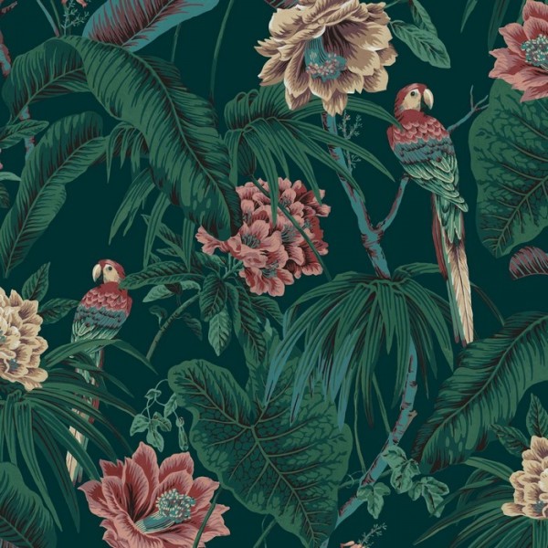 Papel de parede PARADISA SPRUCE GREEN - HOUSE OF HACKNEY Papel de parede PARADISA SPRUCE GREEN - HOUSE OF HACKNEY