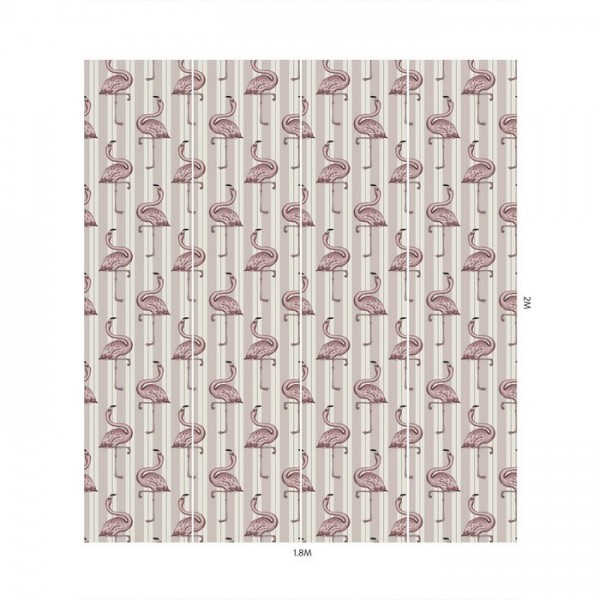 Tapete FLAMBOYANCE OFF WHITE & MACAROON PINK - HOUSE OF HACKNEY