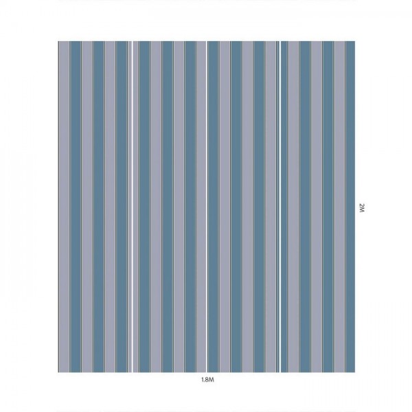 Carta da Parati ORSMAN STRIPE AMETHYST CELADON - HOUSE OF HACKNEY
