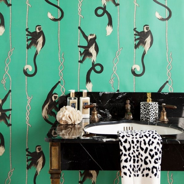 Carta da Parati TROOP PARAKEET GREEN - HOUSE OF HACKNEY