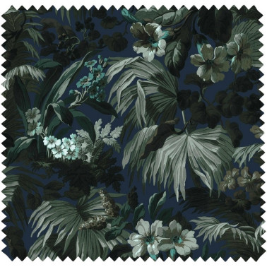 Tela LIMERENCE VELVET - INK HOUSE OF HACKNEY