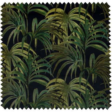 Tecido PALMERAL VELVET - MIDNIGHT-GREEN HOUSE OF HACKNEY