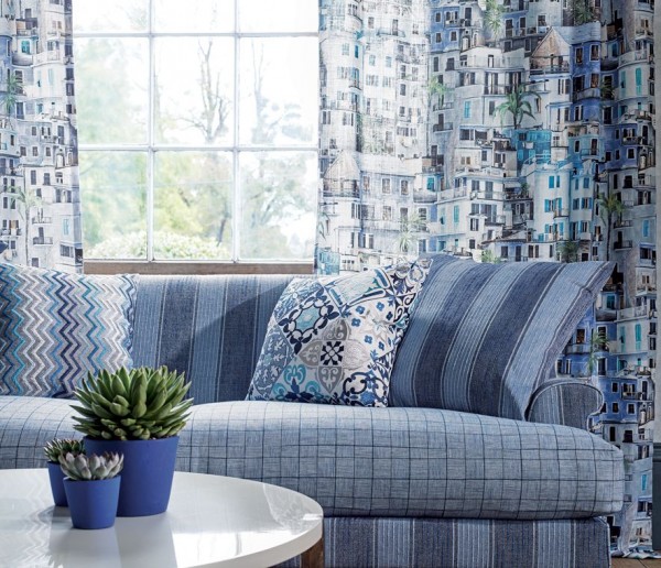 Fabric F7203-02 RIALTO STRIPE OSBORNE and LITTLE