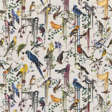 Tissus FCL7024/03 BIRDS SINFONIA-JONC CHRISTIAN LACROIX